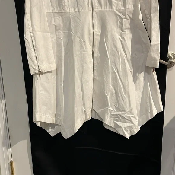 Zoey white zipper tunic size medium women’s - Picture 7 of 8